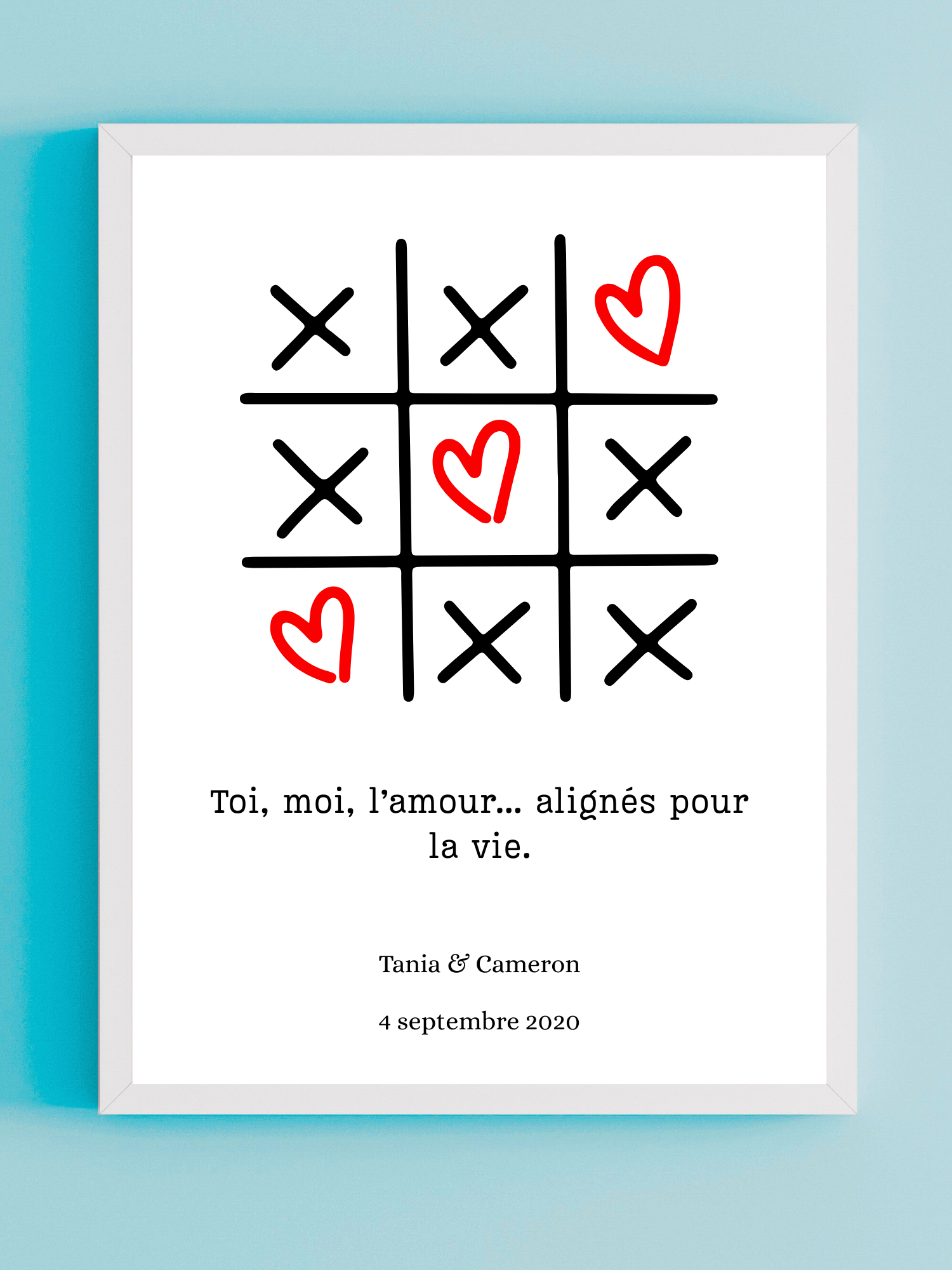 Cadre Jeu Amour