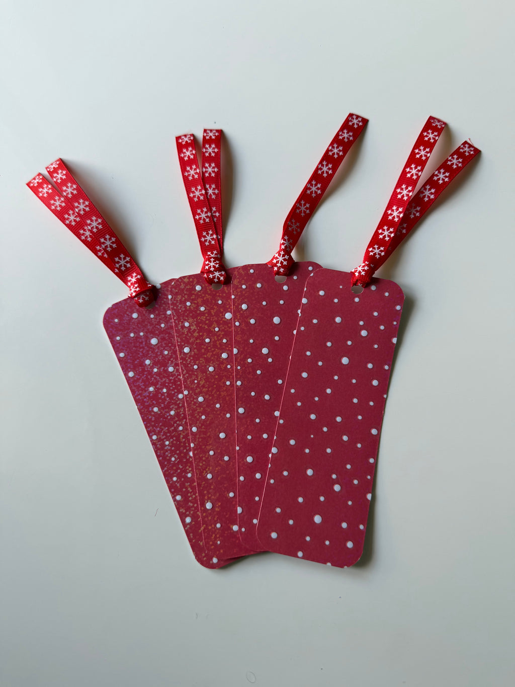 Lot de 4 marque pages NEIGE