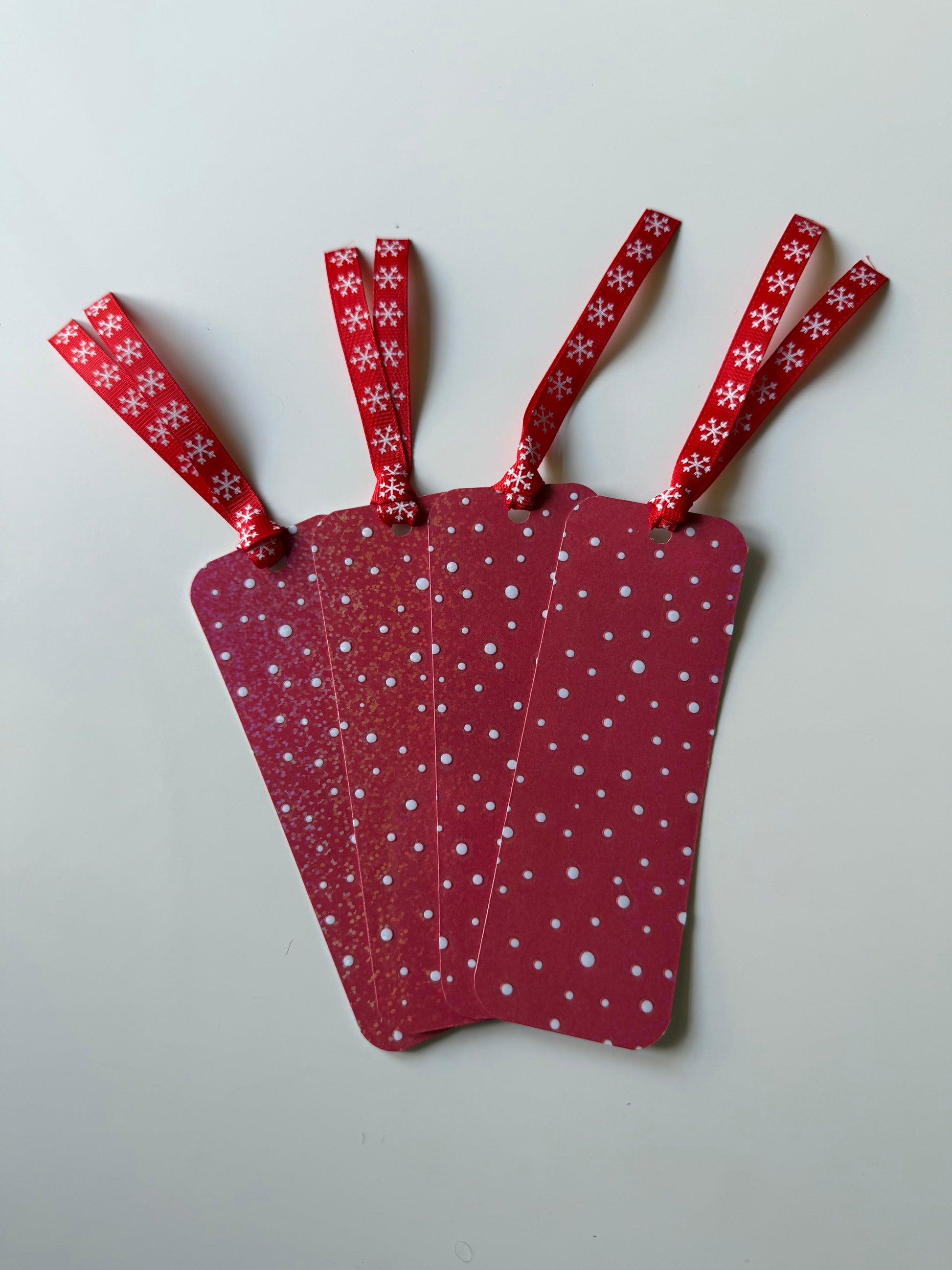 Lot de 4 marque pages NEIGE