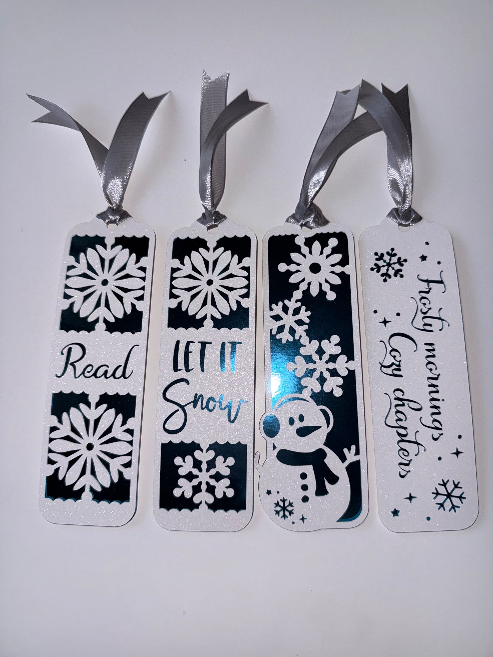 Lot de 4 marque-pages SNOW