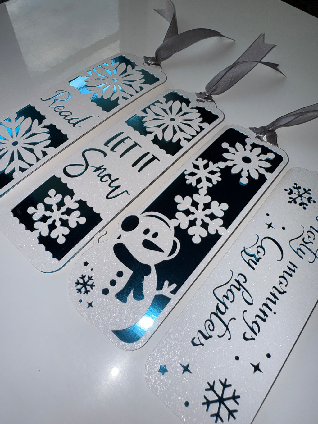 Lot de 4 marque-pages SNOW